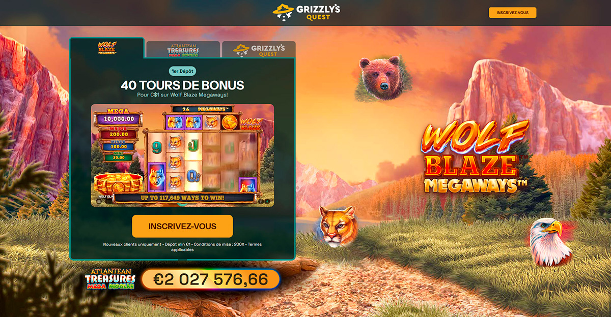 bonus depot minimum Grizzly’s Quest
